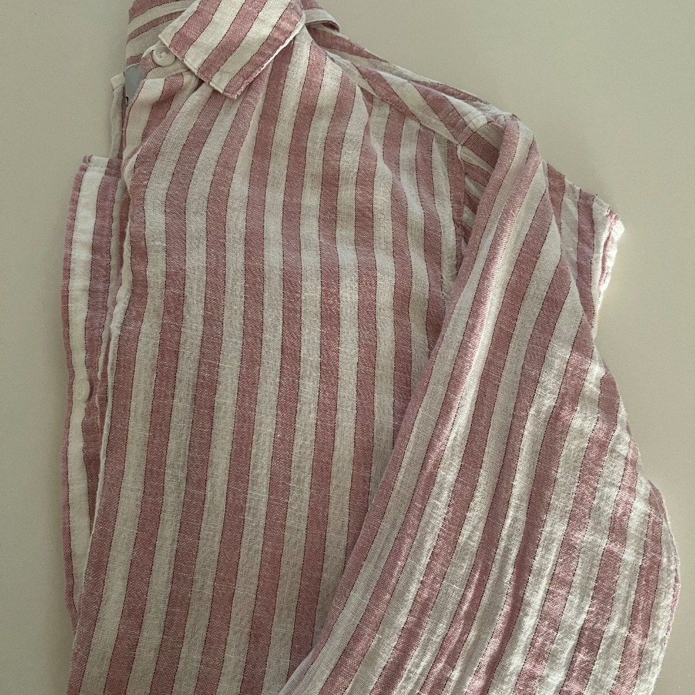 Rails Pink And White Button Down - image 6